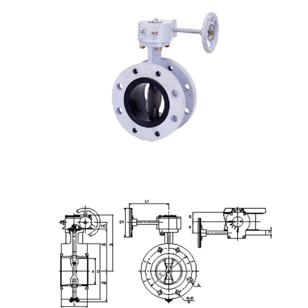 KITZ開滋齒輪型，法蘭型10K蝶閥G-10DJFU-150A