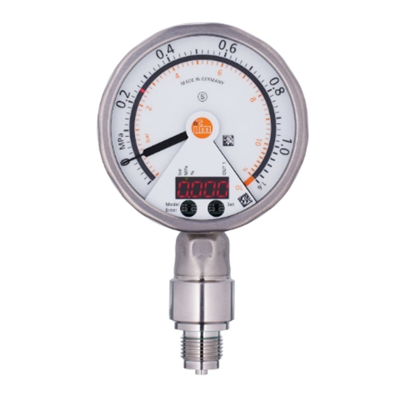 德國IFM易福門帶模擬顯示屏的齊平式壓力傳感器PG2430 PG-400-REB12-MFRKG/US/ /P
