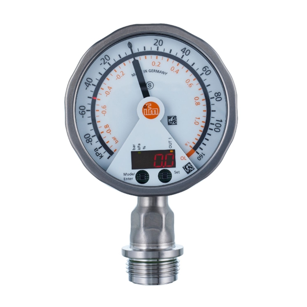 德國IFM易福門帶模擬顯示屏的齊平式壓力傳感器PG2430 PG-400-REB12-MFRKG/US/ /P