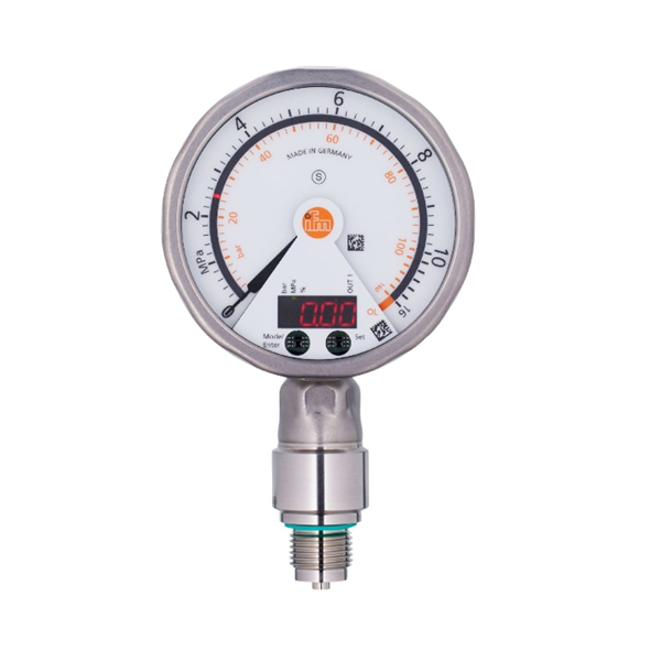 德國IFM易福門帶模擬顯示屏的齊平式壓力傳感器PG2430 PG-400-REB12-MFRKG/US/ /P