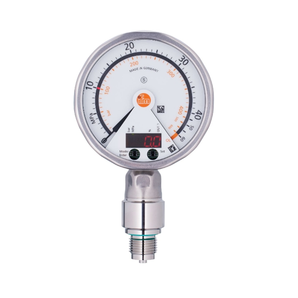 德國IFM易福門帶模擬顯示屏的齊平式壓力傳感器PG2430 PG-400-REB12-MFRKG/US/ /P