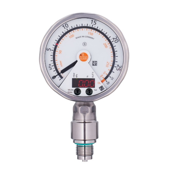 德國IFM易福門帶模擬顯示屏的齊平式壓力傳感器PG2430 PG-400-REB12-MFRKG/US/ /P