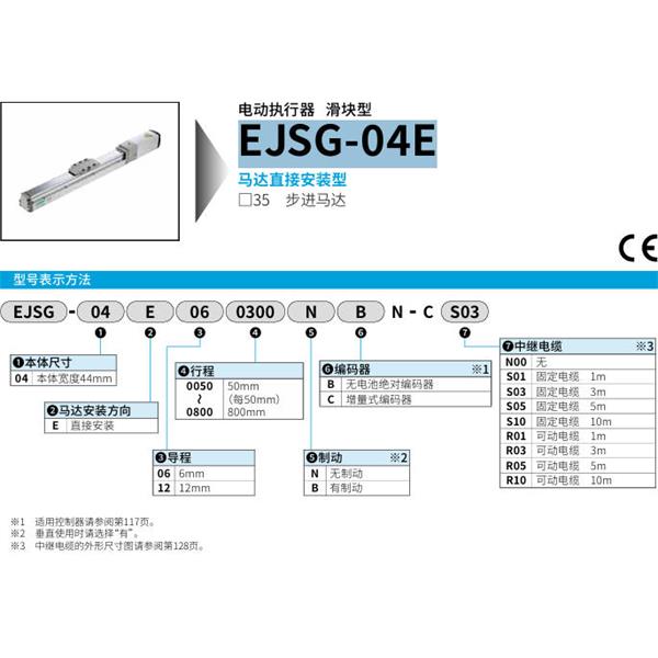 CKD喜開理電動(dòng)執(zhí)行器（無馬達(dá)型）滑塊型EJSG-04E120800BCN-CR10