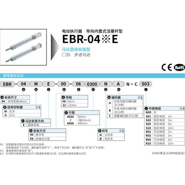 CKD喜開理電動執(zhí)行器導(dǎo)向內(nèi)置式活塞桿型EBR-04M00-00-06N0NAN