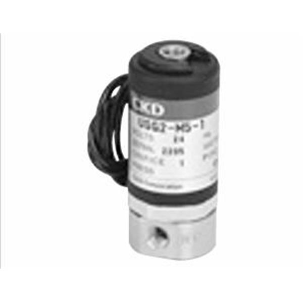 CKD喜開理多種流體小型直動式2通電磁閥USG2-M5-1-0-AC200V
