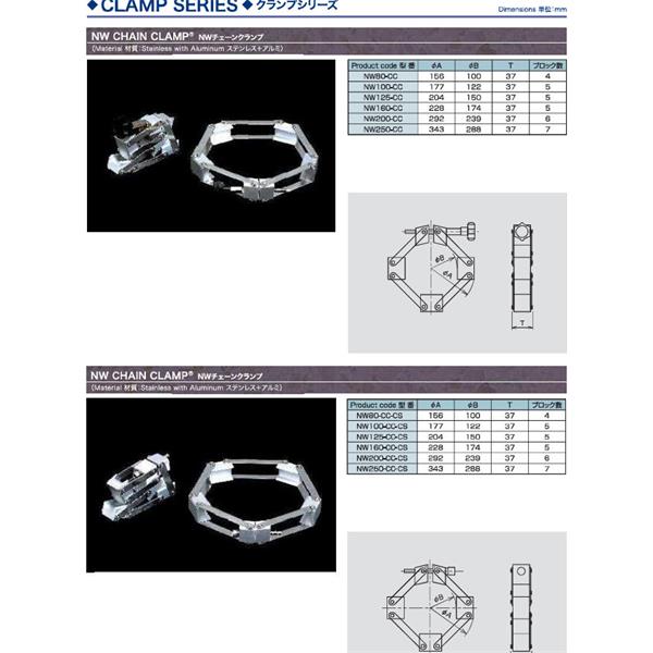 日本ADVANTEC愛德萬泰克CLAMPSERIES鏈?zhǔn)秸婵湛∟W80-CC
